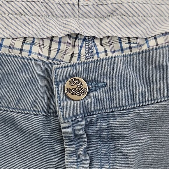 Saks Fifth Avenue Jeans Men's 40x30 Sky Blue Straight Leg Stretch Denim EUC - Picture 9 of 16